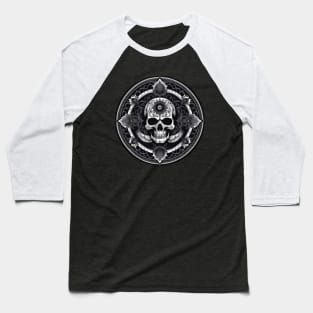 Raven Skull Baseball T-Shirt